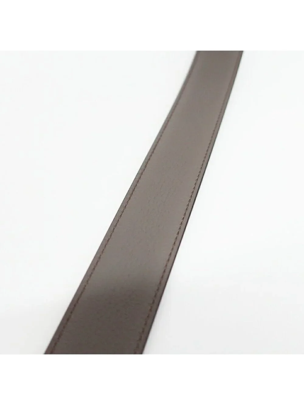 Hermes Belt Buckle Panash Leather 32 Black Gray Silver Reversible